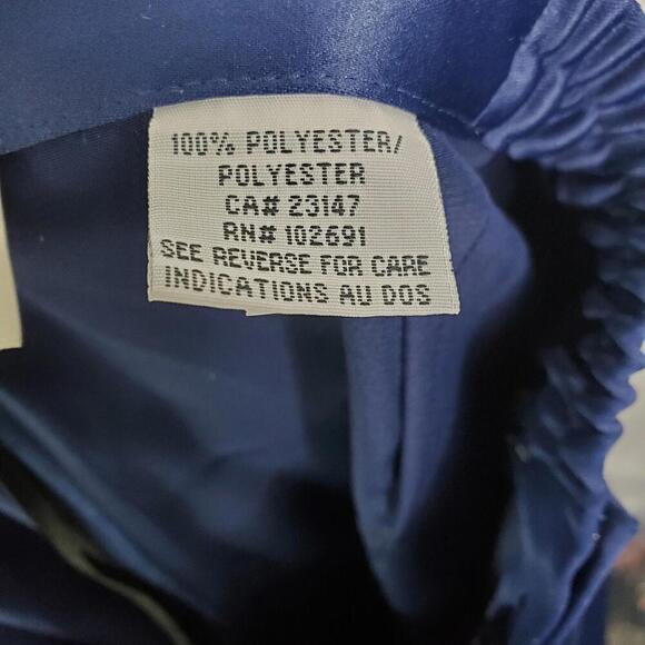 Talbots Suit Womens 8 Petite Satin Blazer Pants Set Silky Mature Studded Buttons - Picture 8 of 14